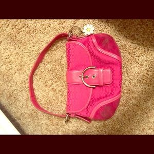 Coach Hot Pink Shoulder Bag